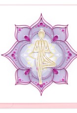 Quilling Card Quilled Yoga Tree Pose Greeting Card