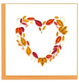 Quilling Card Quilled Fall Foliage Heart Greeting Card