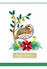 Quilling Card Quilled Partridge & Pear Tree Christmas Card