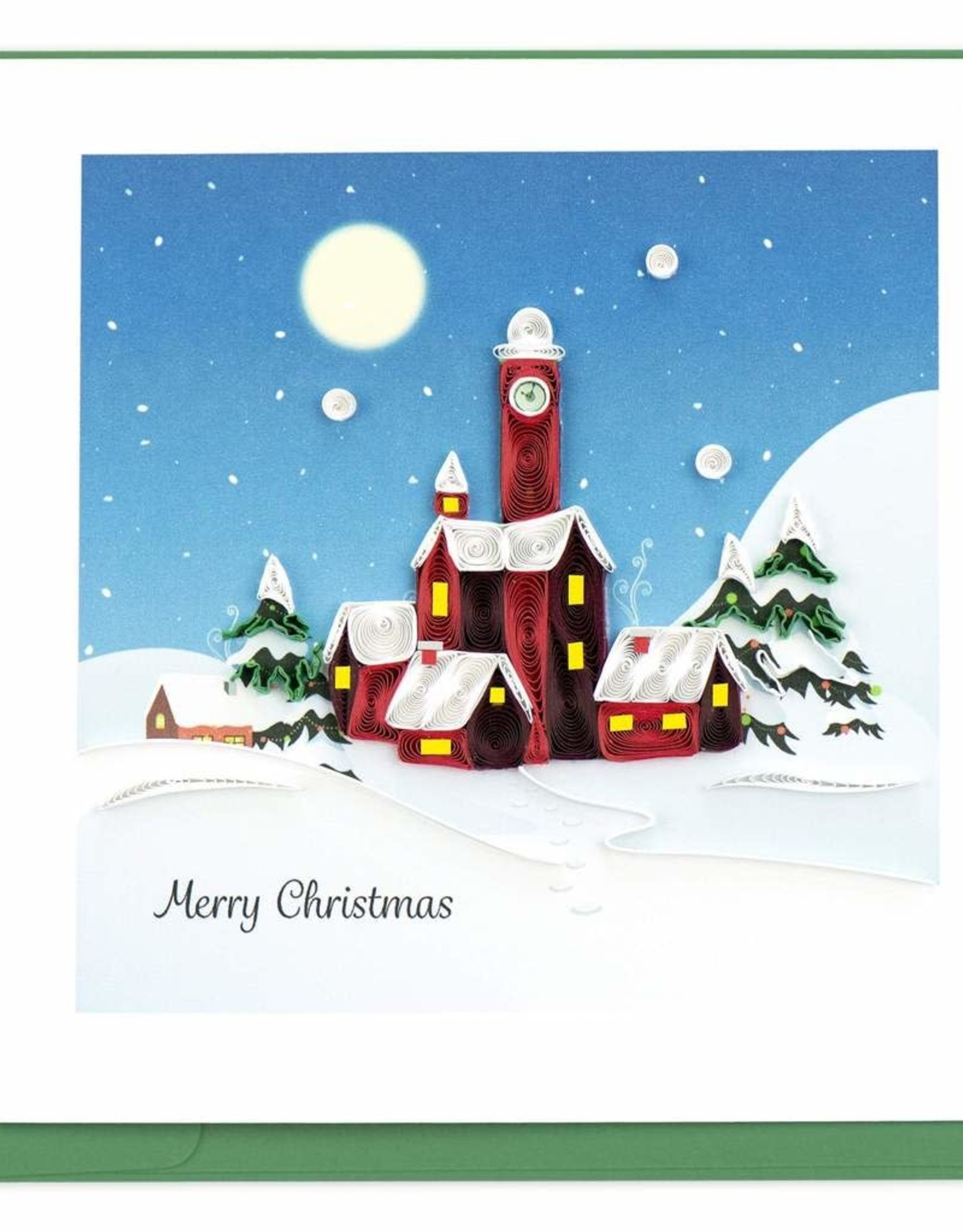 Quilling Card Quilled Santas Village Christmas Card