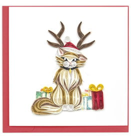 Quilling Card Quilled Holiday Cat Greeting Card