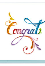 Quilling Card Quilled Rainbow Congrats Greeting Card
