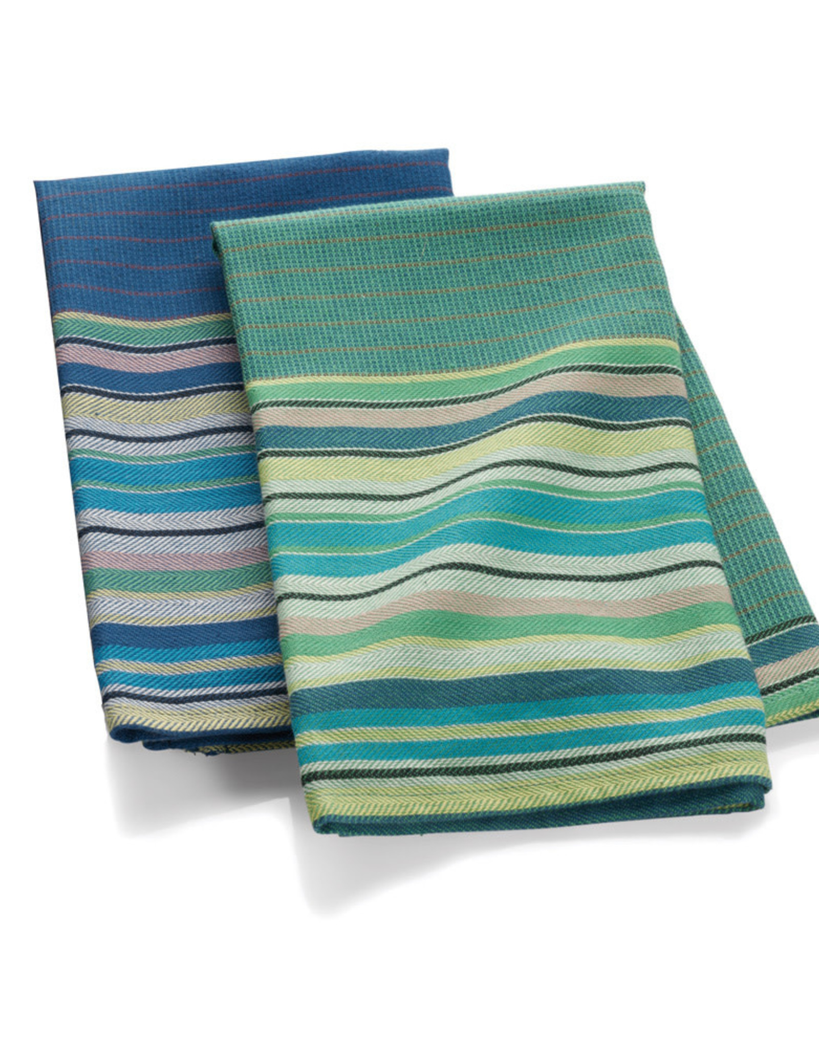 Serrv Garden Stripe Towel - Green