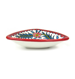 Serrv Red West Bank Triangle Dish