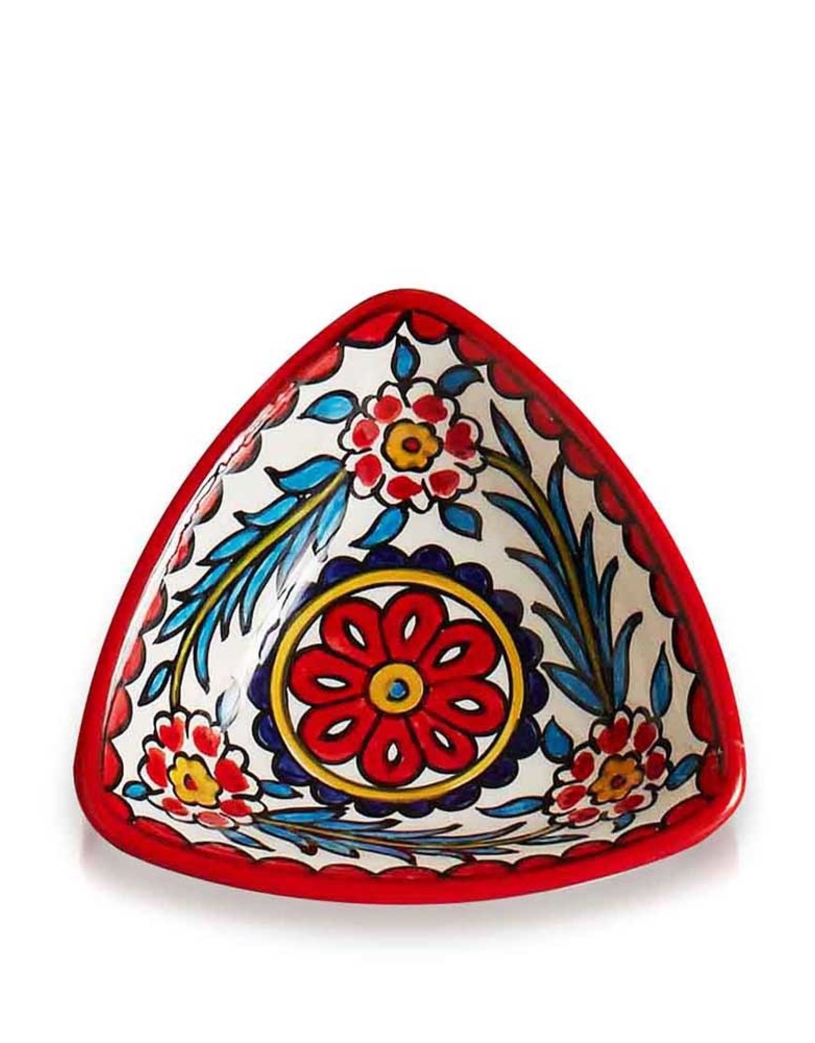Serrv Red West Bank Triangle Dish