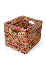 Ten Thousand Villages Sari Storage Basket 12H