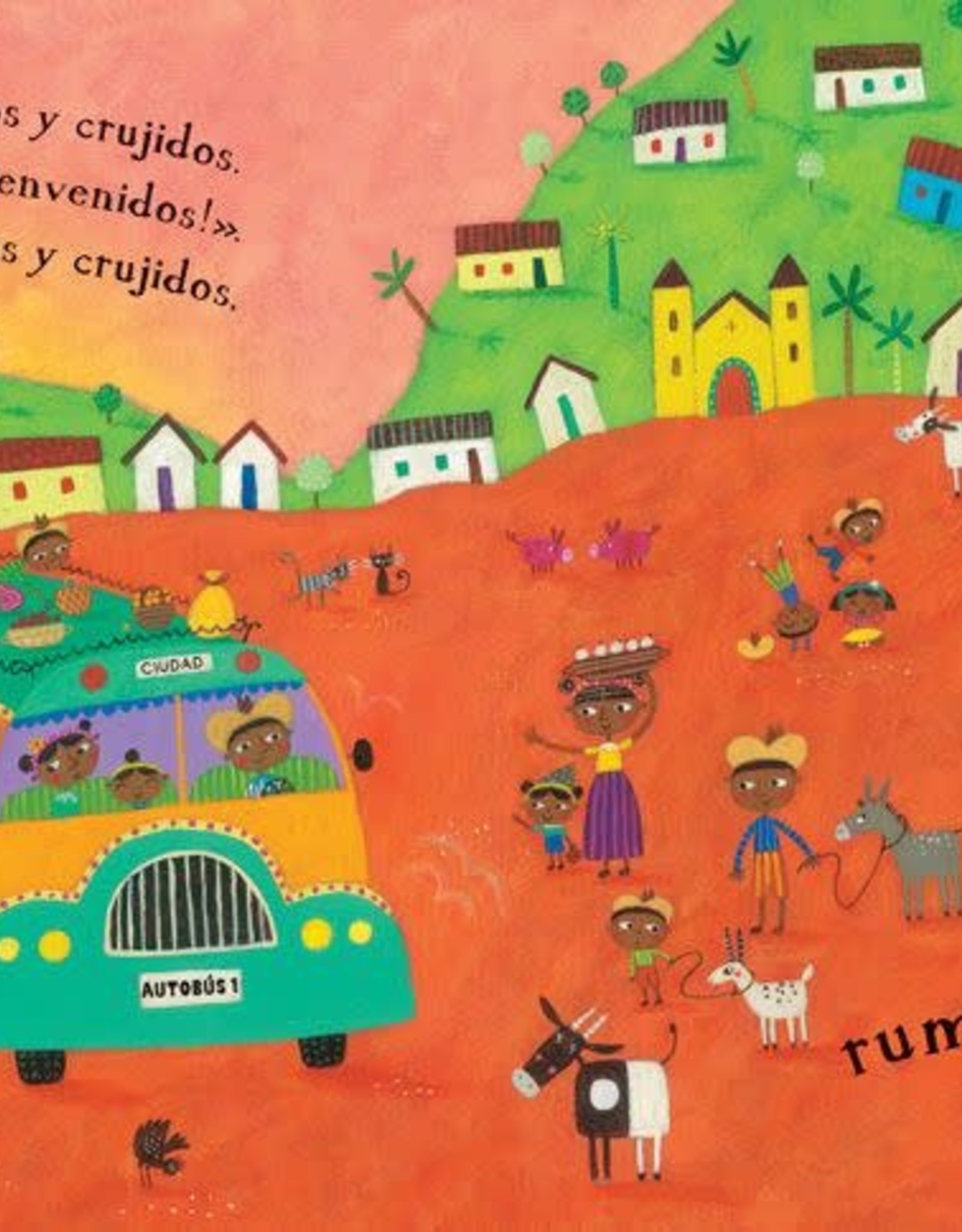 Barefoot Books Las Ruedas del Autobús paperback w/ CD