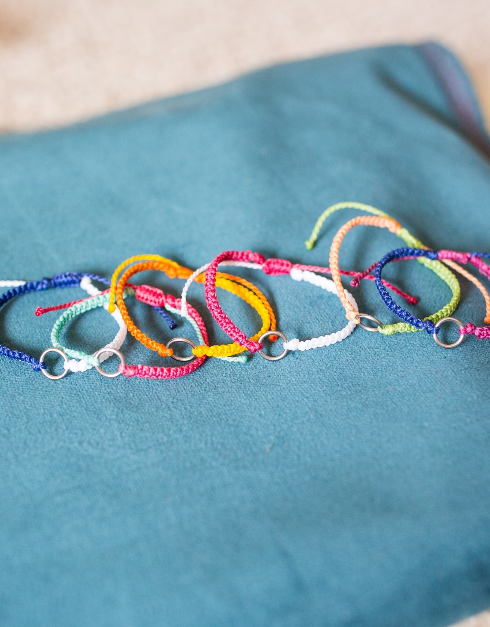 Lucia's Imports Earth Elements String Bracelets, Assorted Colors