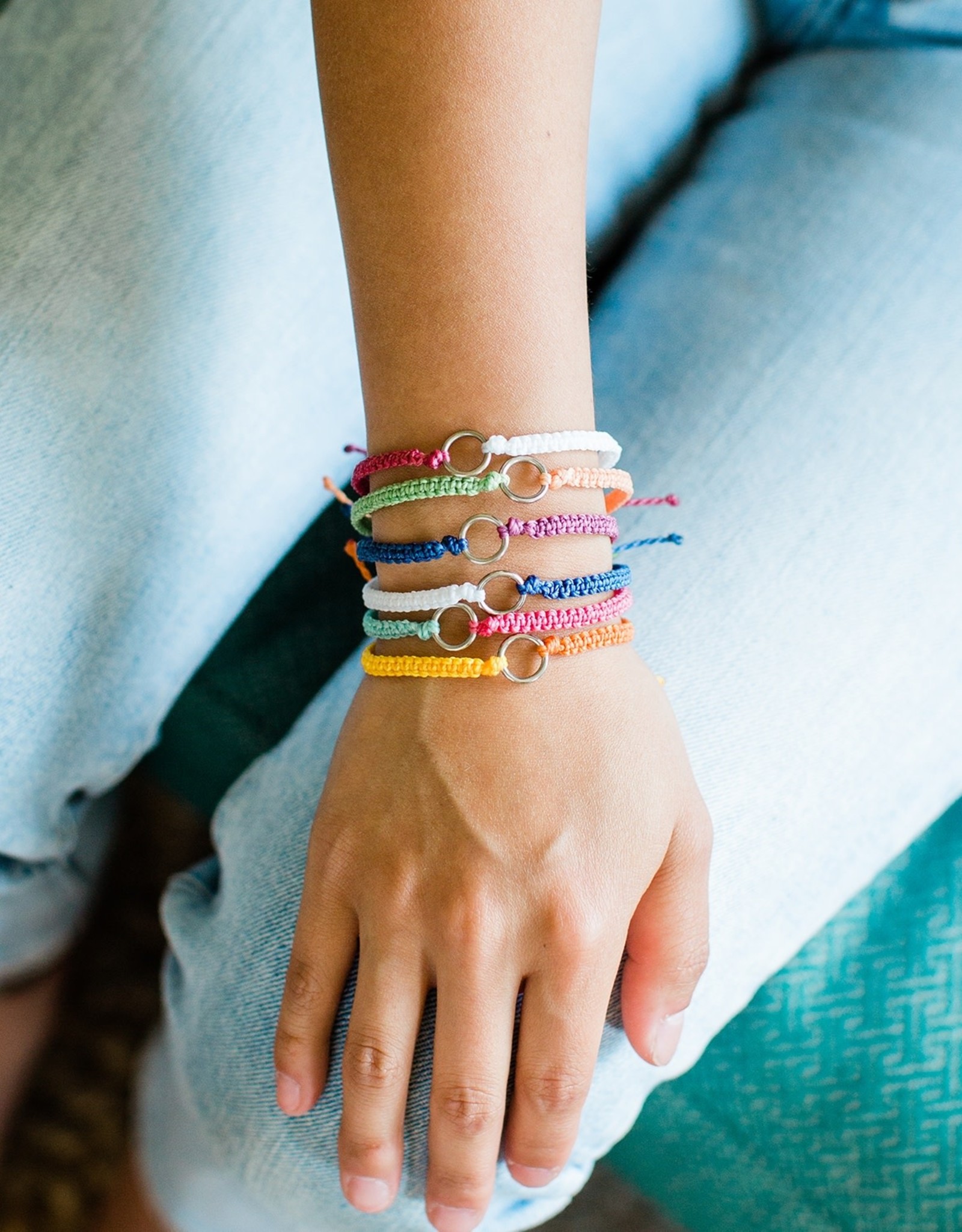 Lucia's Imports Earth Elements String Bracelets, Assorted Colors