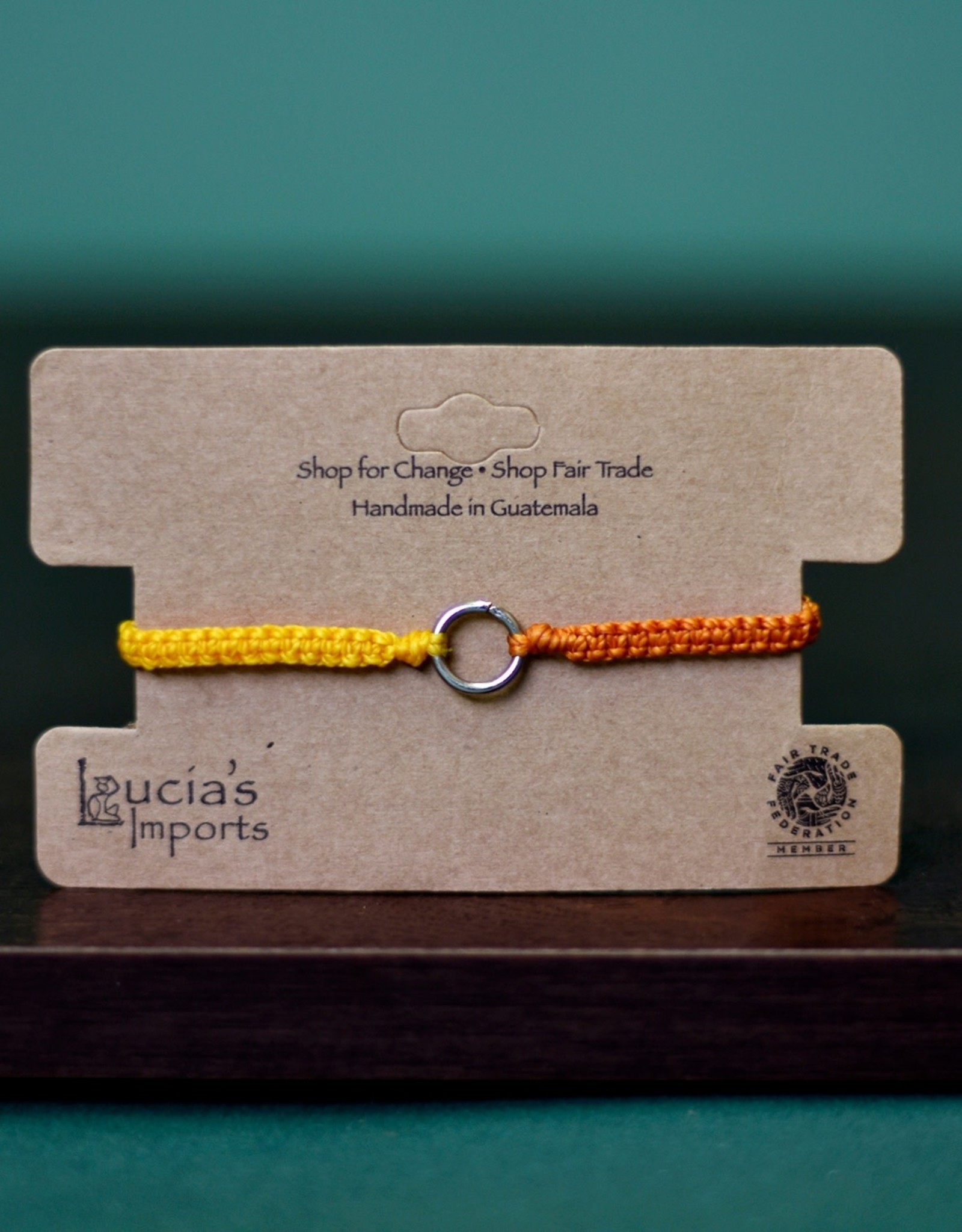 Lucia's Imports Earth Elements String Bracelets, Assorted Colors