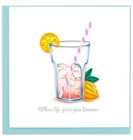 Quilling Card Quilled Pink Lemonade Greeting Card