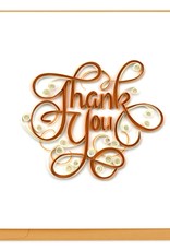 Quilling Card Quilled Orange Thank You Card