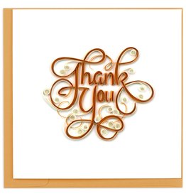 Quilling Card Quilled Orange Thank You Card