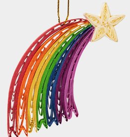 Ten Thousand Villages Quill Rainbow Ornament