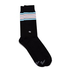 Conscious Step Socks that Save LGBTQ Lives - Large (Blue, Pink & White Stripe)
