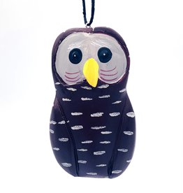 Women of the Cloud Forest Barred Owl Balsa Ornament