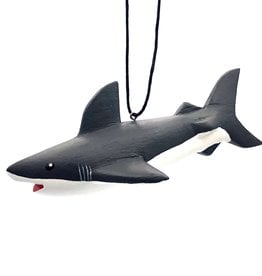 Women of the Cloud Forest Great White Shark Balsa Ornament