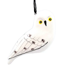 Women of the Cloud Forest Snowy Owl Balsa Ornament