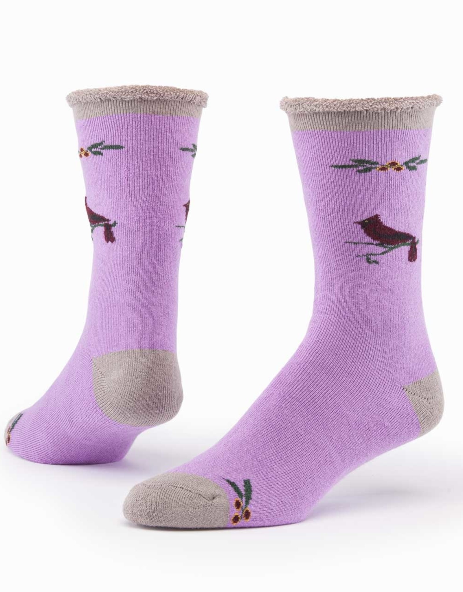 Maggie's Organics Wool Snuggle Socks (Cardinal Rose)