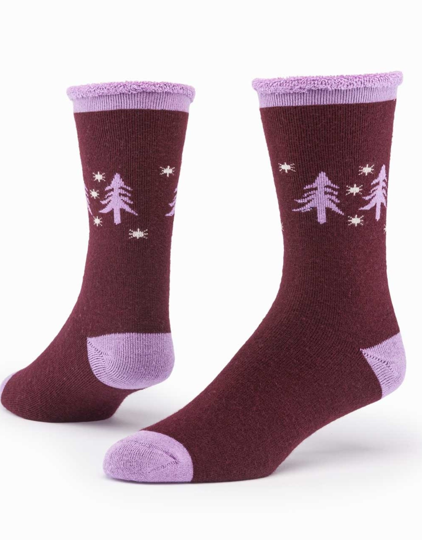 Maggie's Organics Wool Snuggle Socks (Forest Wine)