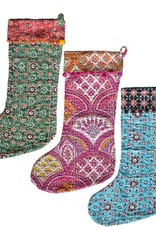 Mira Fair Trade Kantha Stitched Stockings - Assorted