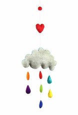 Global Crafts Cloud and Raindrop Felt Nursery Mobile