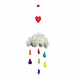 Global Crafts Cloud and Raindrop Felt Nursery Mobile