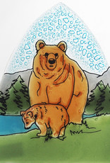 Pampeana Brown Bear with Cub Nightlight