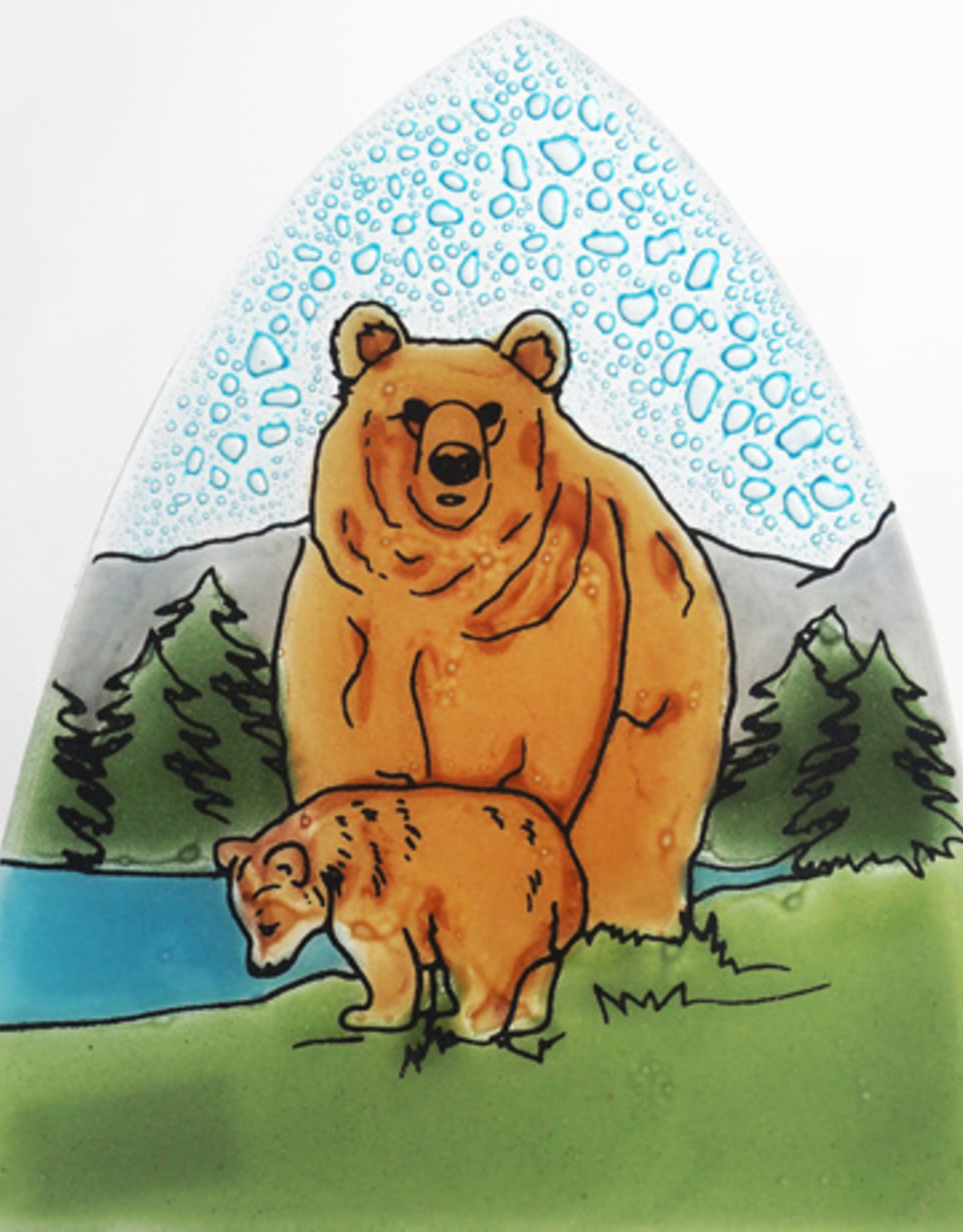 Pampeana Brown Bear with Cub Nightlight