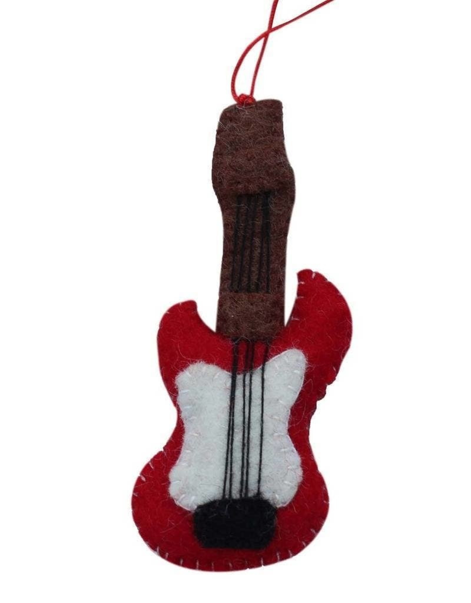 Global Crafts Guitar Felt Ornament