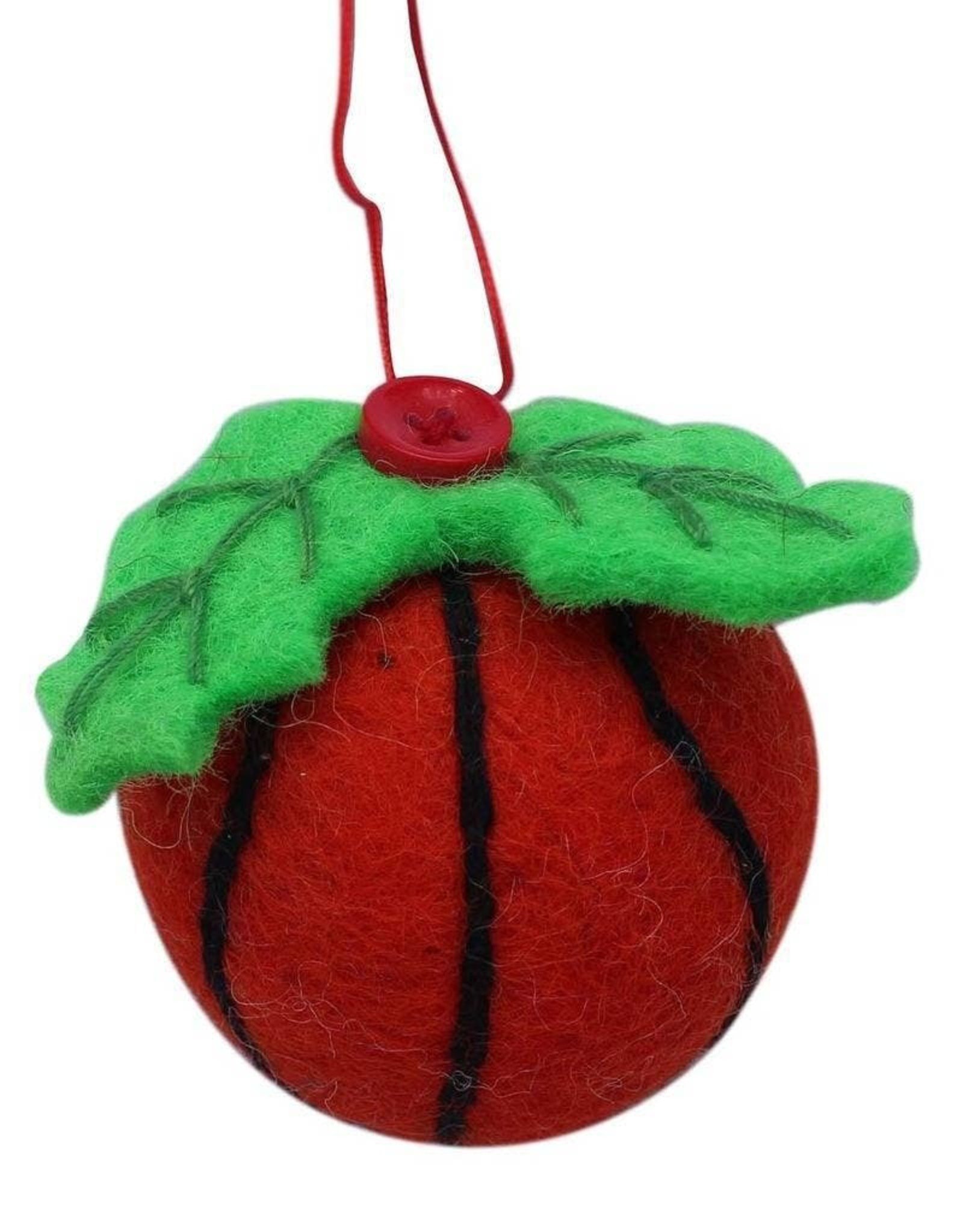 Global Crafts Basketball Felt Ornament