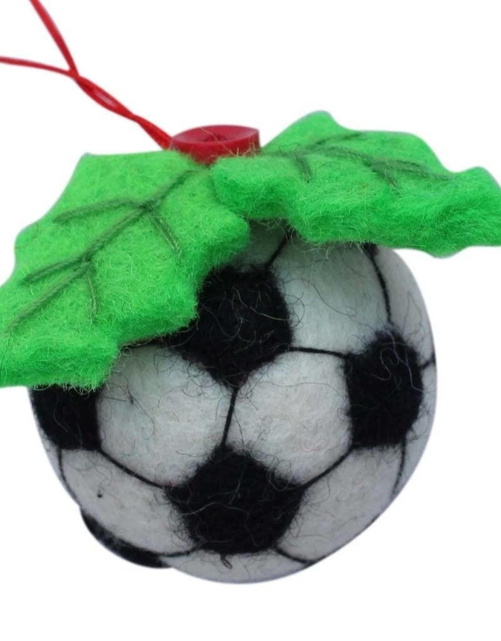 Global Crafts Soccer Ball Felt Ornament