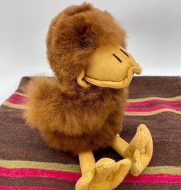 Blossom Inspirations Brown Duck Alpaca Fur Toy