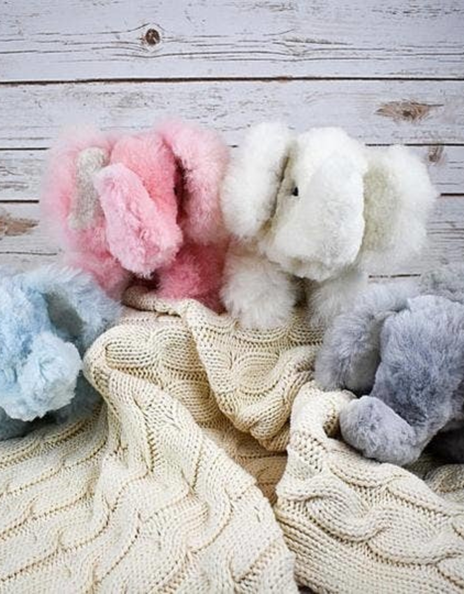 Blossom Inspirations Elephant Alpaca Fur Toy - Blue