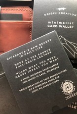 Twin Engine Minimalist Leather Wallet Origin Creations - Black