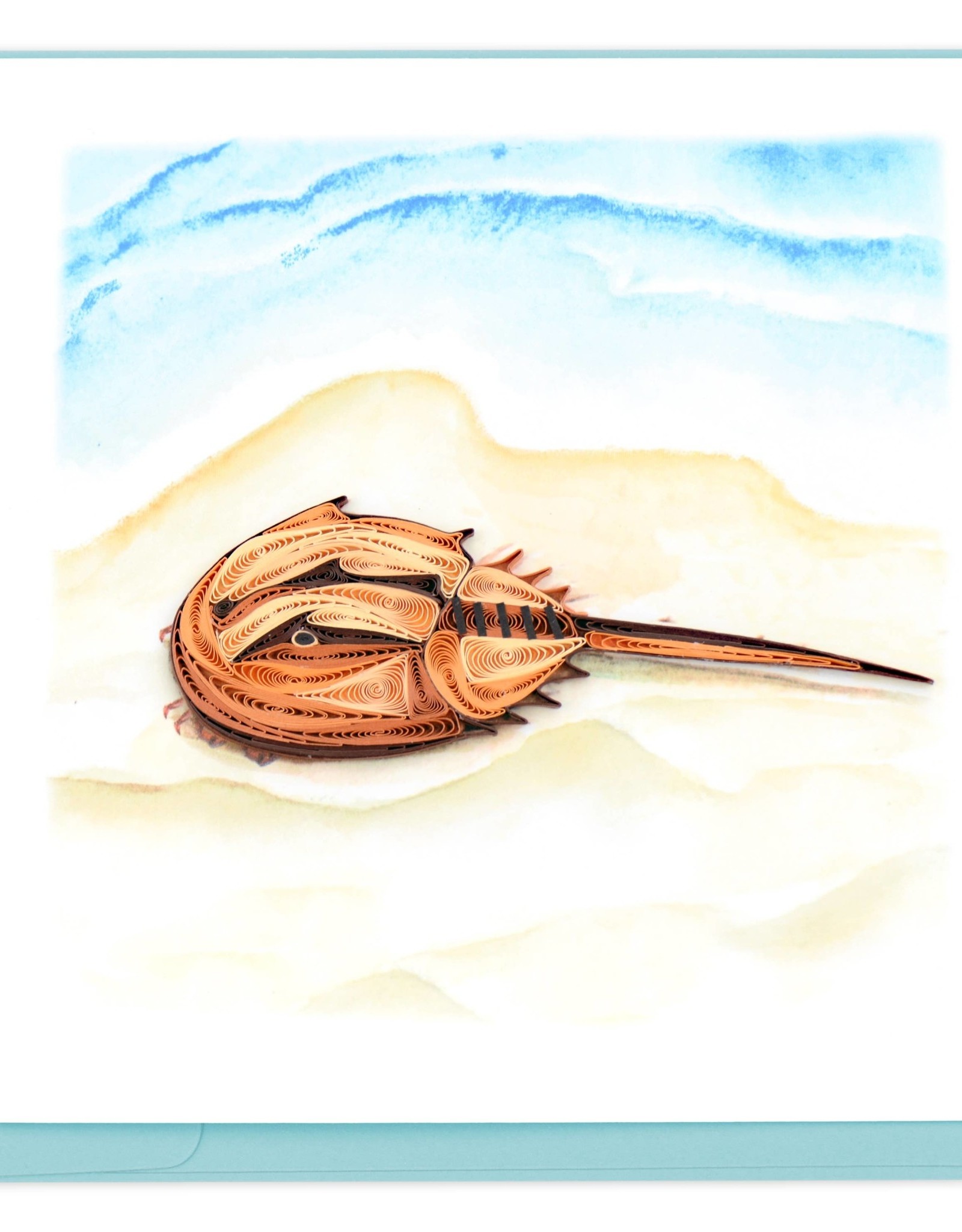Quilling Card Quilled Horseshoe Crab Greeting Card
