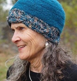 Ganesh Himal Wool + Silk Sari Knit Hat, Fleece Lined