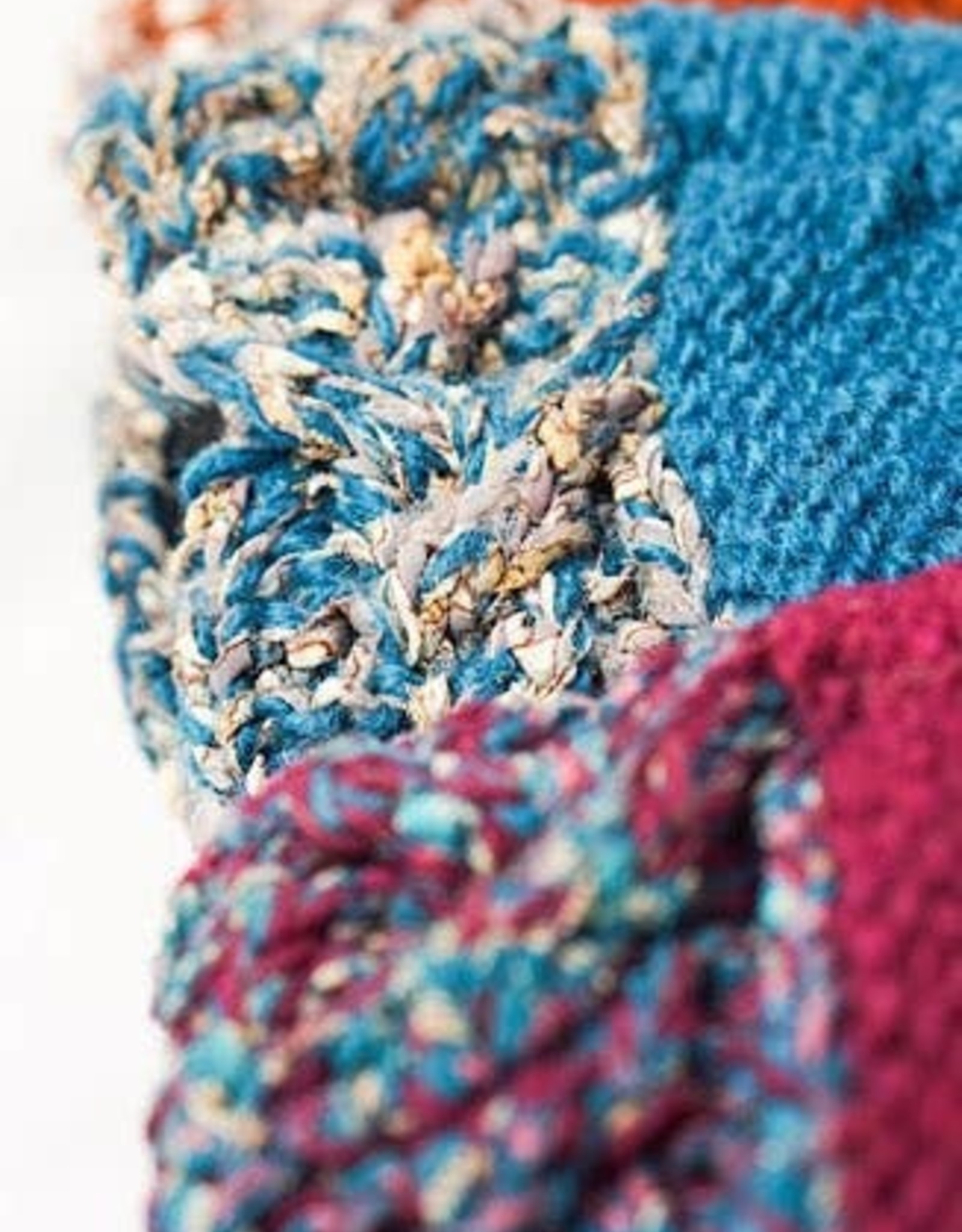 Ganesh Himal Wool + Silk Sari Knit Hat, Fleece Lined