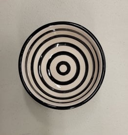 Sobremesa Black  Spiral Small Ceramic Dish