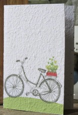 Koru Street Growing Paper greeting card - Bicycle