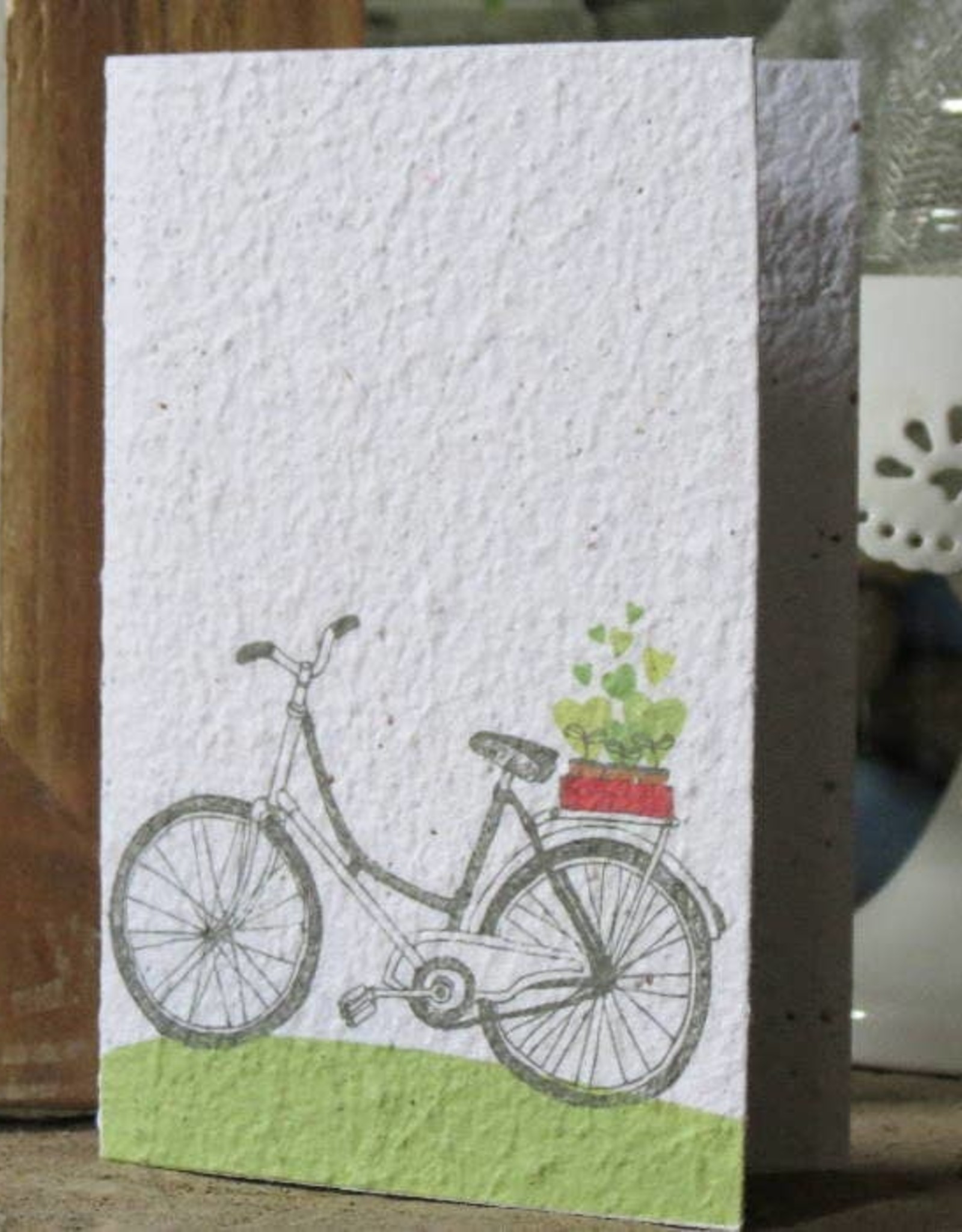Koru Street Growing Paper greeting card - Bicycle