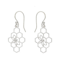 Serrv Beehive Silver Earrings
