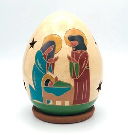 Women of the Cloud Forest Nativity Luminary with Three Figures -Mini