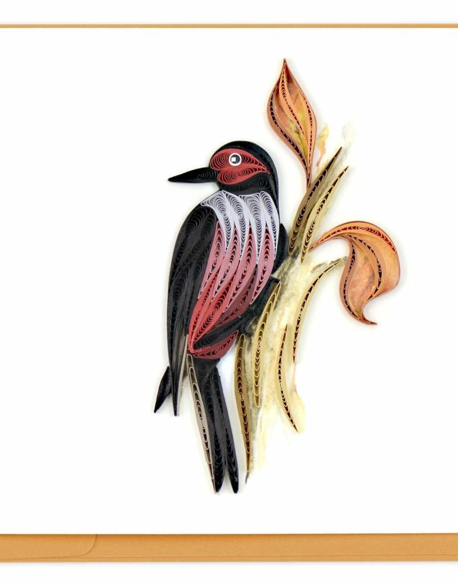 Quilling Card Quilled Lewis's Woodpecker Greeting Card