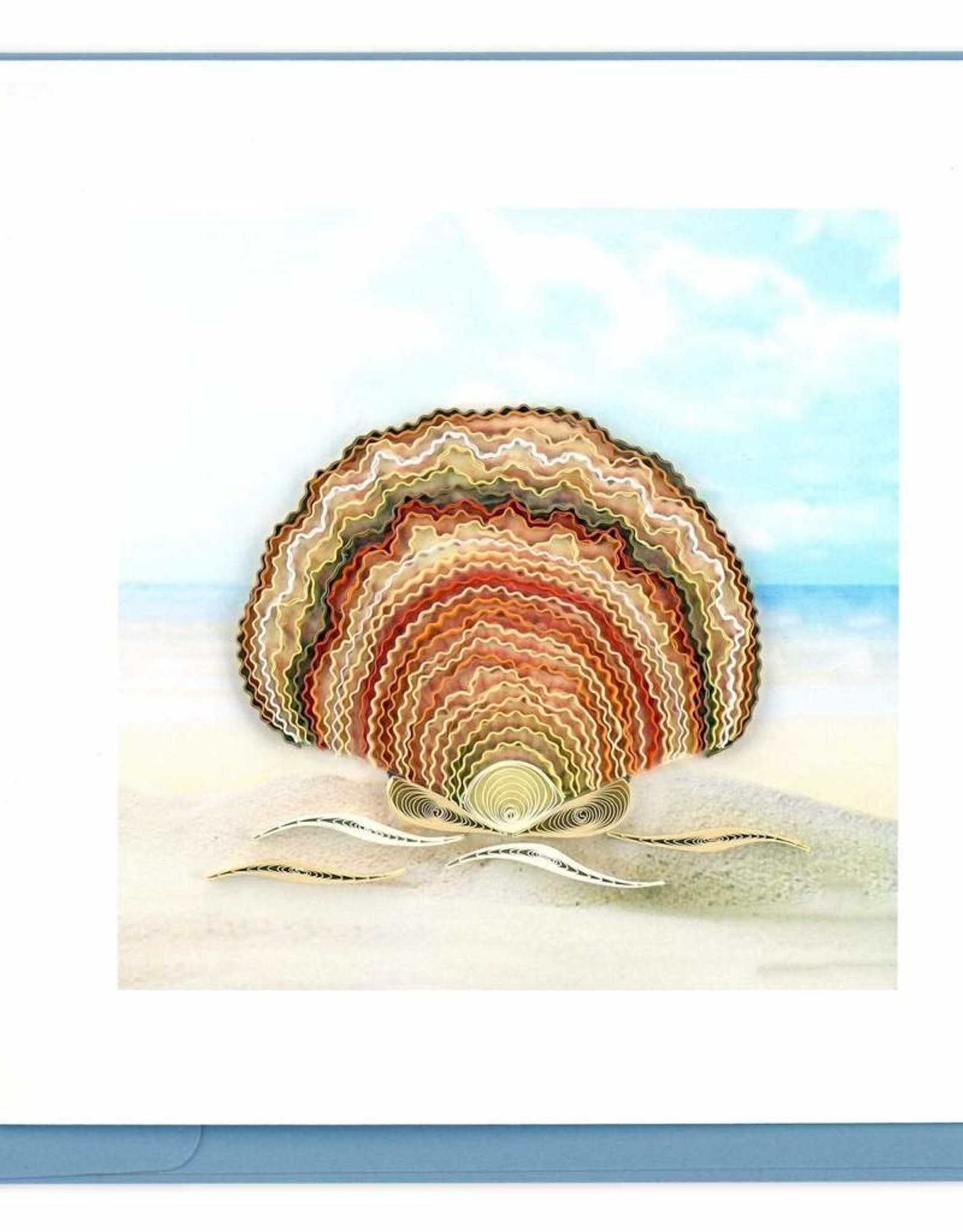 Quilling Card Quilled Scallop Shell Greeting Card
