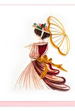 Quilling Card Quilled Victorian Lady Greeting Card