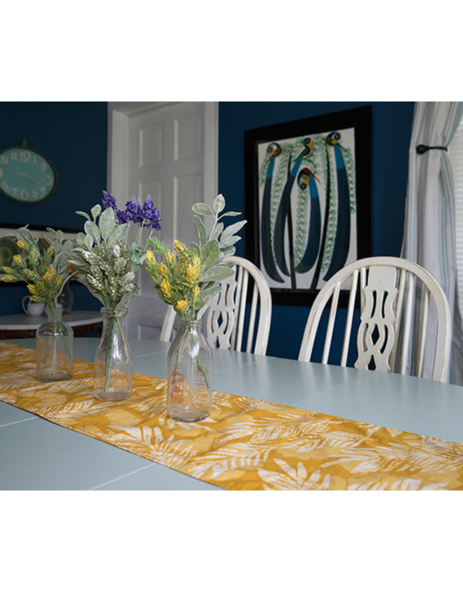 Global Mamas Table Runner-Long: Palms Harvest Gold