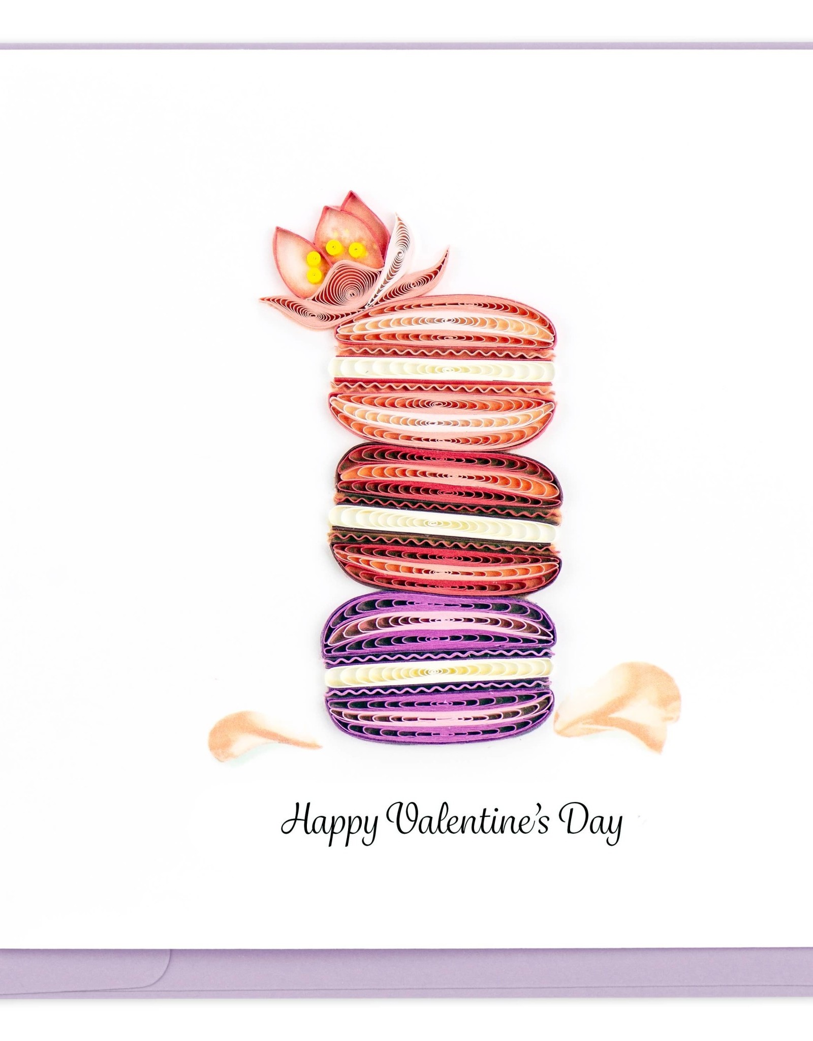 Quilling Card Quilled Valentine's Day Macarons Card