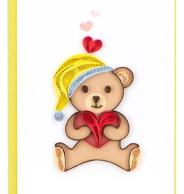 Quilling Card Quilled Teddy Bear Gift Enclosure Mini Card