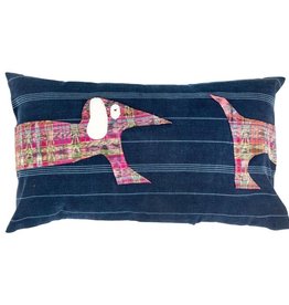 Ten Thousand Villages Heads or Tails Dog Pillow